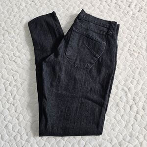 James Jeans black skinny jeans denim jegging black cat twiggy
